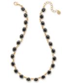 Charter Club Gold-tone Crystal & Oval Stone Collar Necklace, 17 + 2' Extender, Created For Macy's