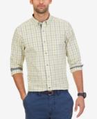Nautica Men's Lemonade Plaid Long-sleeve Shirt