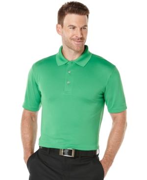 Pga Tour Performance Solid Mesh Golf Polo
