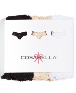 Cosabella Never Say Never Bootie Mid Rise Thong 3 Pack Nsnpk0341