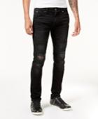 Guess Men's Slim-fit Tapered Stretch Ripped Moto Jeans
