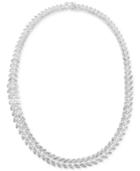 Victoria Townsend Diamond Leaf Necklace (1 Ct. T.w.) In Sterling Silver-plated Brass