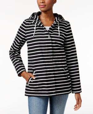 Charter Club Striped Utility Jacket, Only At Macy's