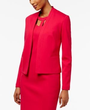 Nine West Collarless Open-front Blazer