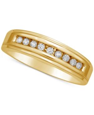 Men's Diamond Channel Set Band (1/5 Ct. T.w.) In 14k Gold