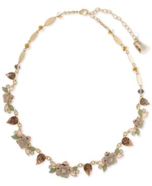 Lonna & Lilly Two-tone Multi-stone Collar Necklace