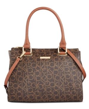 Calvin Klein Signature Monogram Satchel
