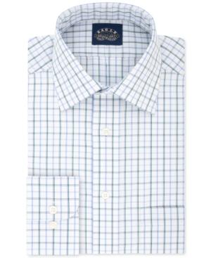 Eagle Men's Classic Fit Non-iron Flex Collar Performance Check Dress Shirt