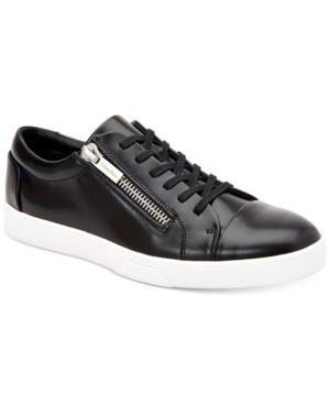 Calvin Klein Men's Ibrahim Box Leather Sneakers Men's Shoes