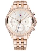 Tommy Hilfiger Women's Rose Gold-tone Stainless Steel Bracelet Watch 38mm, Created For Macy's