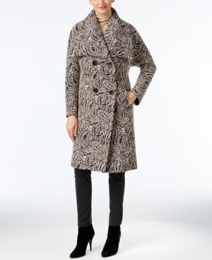 Jones New York Paisley-print Walker Coat