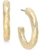 Charter Club Hammered-style Hoop Earrings, Only At Macy's
