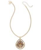 Thalia Sodi Gold-tone Yellow Crystal Pendant Necklace, Created For Macy's
