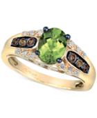 Le Vian Chocolatier Peridot (1-1/5 Ct. T.w.) And Diamond (1/4 Ct. T.w.) Ring In 14k Gold