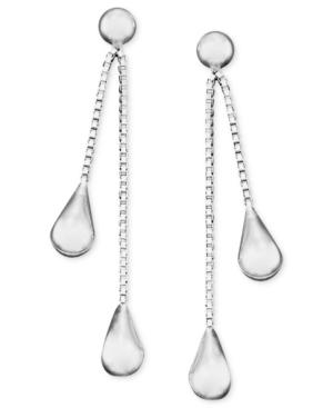 Giani Bernini Sterling Silver Earrings, Double Teardrop