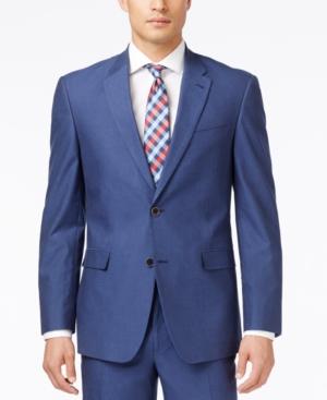 Tommy Hilfiger Men's Blue Stretch Slim-fit Jacket