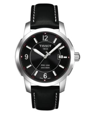 Tissot Watch, Men's Black Leather Strap T0144101605700
