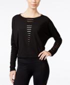 Betsey Johnson Strappy Long-sleeve Top