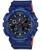 G-shock Men's Analog-digital Blue Resin Strap Watch 51x55mm Ga100l-2a