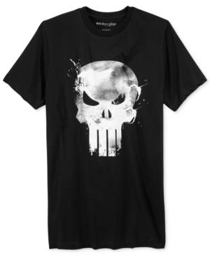 Mighty Fine Men's Punisher Paint Logo T-shirt