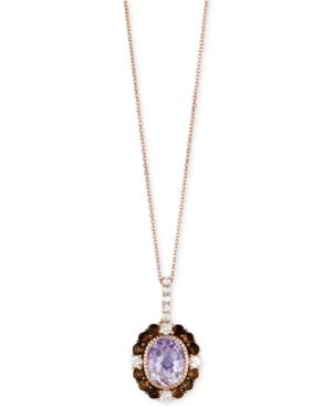 Le Vian Multi-stone (3-1/4 Ct. T.w.) Pendant Necklace In 14k Rose Gold