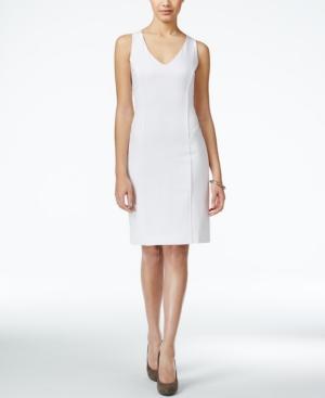 Xoxo Juniors' Sleeveless Faux-leather-inset Sheath Dress