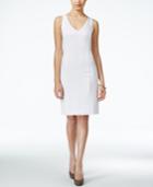 Xoxo Juniors' Sleeveless Faux-leather-inset Sheath Dress