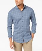 Original Penguin Men's Box-plaid Stretch Shirt