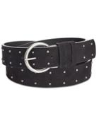 Style & Co Faux Suede Pindot Studded Pants Belt, Only At Macy's