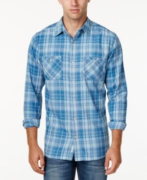 Weatherproof Vintage Men's Yarn-dye Plaid Long-sleeve Shirt, Classic Fit