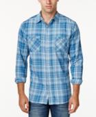 Weatherproof Vintage Men's Yarn-dye Plaid Long-sleeve Shirt, Classic Fit