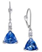 Tanzanite (4-1/3 Ct. T.w.) And Diamond Accent Drop Earrings In 14k White Gold