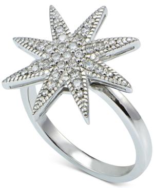 Giani Bernini Cubic Zirconia Star Ring In Sterling Silver, Only At Macy's