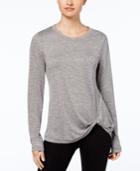 Ideology Knotted Long-sleeve Top, Created For Macy's