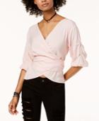 The Edit By Seventeen Juniors' Wrap Top, Created For Macy's