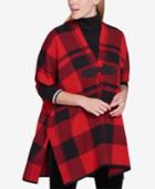 Tommy Hilfiger Plaid Poncho, Created For Macy's