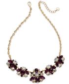 Charter Club Gold-tone Crystal Cluster Statement Necklace, Only At Macy's