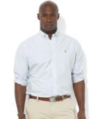 Polo Ralph Lauren Men's Big And Tall Long-sleeve Stripe Oxford Shirt