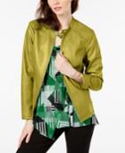 Alfani Stitch Detail Stand Collar Jacket, Created For Macy's
