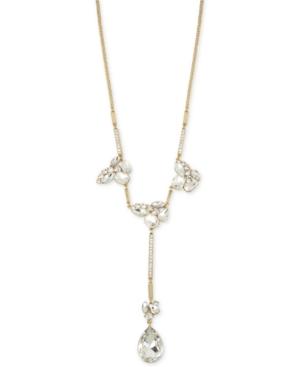 M. Haskell For Inc International Concepts Gold-tone Crystal Cluster Lariat Necklace, Only At Macy's