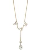 M. Haskell For Inc International Concepts Gold-tone Crystal Cluster Lariat Necklace, Only At Macy's