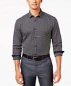 Alfani Men's Big And Tall Classic Fit Long-sleeve Box Print Shirt, Only At Macy's