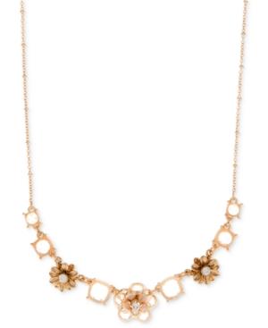 Lonna & Lilly Gold-tone Crystal Flower Necklace