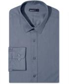 Bar Iii Slim-fit Thunder Grey Solid Dress Shirt