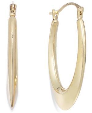 Giani Bernini Hoop Earrings In 24k Gold Over Sterling Silver