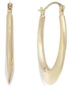 Giani Bernini Hoop Earrings In 24k Gold Over Sterling Silver