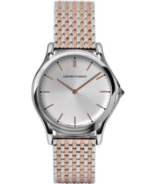 Emporio Armani Unisex Swiss Two-tone Stainless Steel Bracelet Watch 36mm Ars2007
