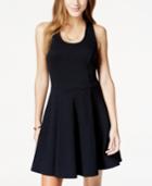 Jessica Simpson Juniors' Textured Fit-and-flare Tank Dress