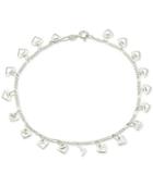 Giani Bernini Puff Heart Ankle Bracelet In Sterling Silver, Only At Macy's