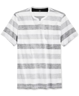 Inc International Concepts Men's Reverse Stripe Short-sleeve Shirt, Only At Macy's